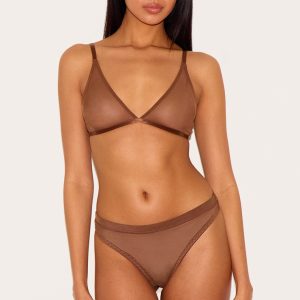 Chocolate Mesh Briefs