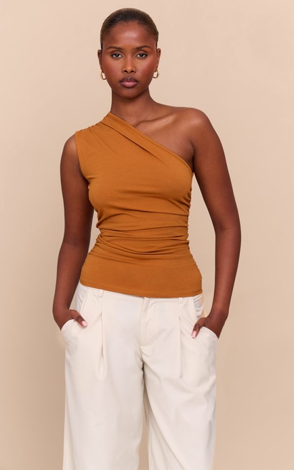ef4c50c20a15eea7294a530c7c505352b0e39c5d_CNM3829_1_tan_asymmetric_ruched_sleeveless_long_top-1