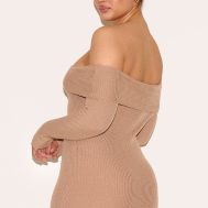 ef626803452f6d16006c03361aa2f706a97f3b81_CNM8164_2_shape_mocha_off_shoulder_fold_over_knitted_bodycon_dress