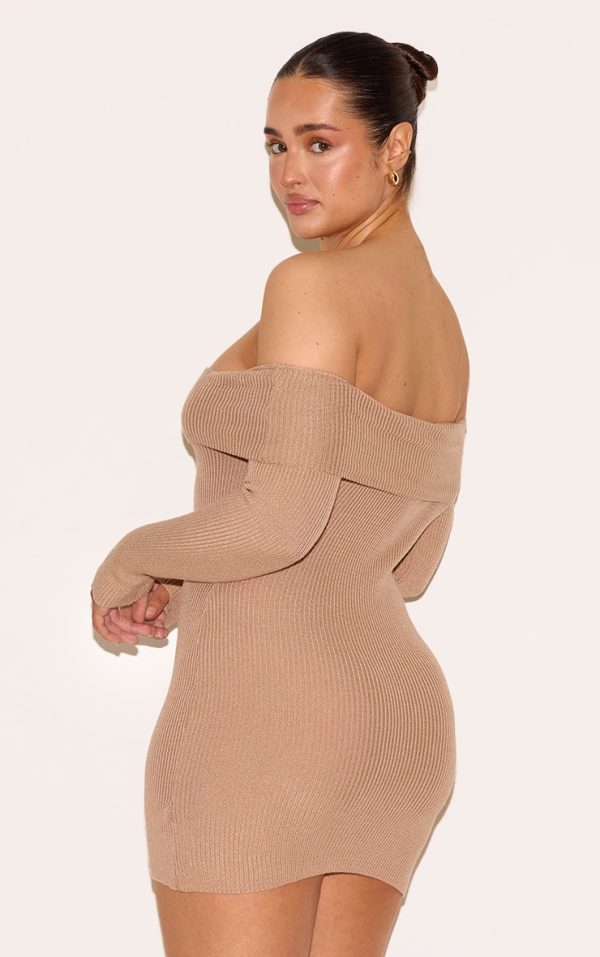 ef626803452f6d16006c03361aa2f706a97f3b81_CNM8164_2_shape_mocha_off_shoulder_fold_over_knitted_bodycon_dress