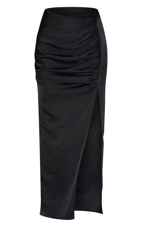 ef7e8ba47f2958e35df7fceedc726fba2ef73544_CNM5349_5_black_ruched_satin_split_detail_maxi_skirt