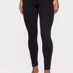 L30 Washed Black 5 Pocket Skinny Jeans