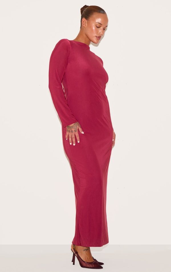 efb5e072df97aa3d00fa6b8a0f597546596f01bf_CNM3028_3_plus_wine_double_layer_slinky_flared_sleeve_midaxi_dress