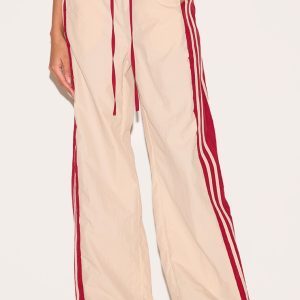 Stone Shell Contrast Side Stripe Track Pants