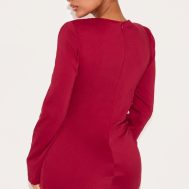f18d5a492f985e87a812ece3b30c6de96be6a004_CNM0958_2_shape_berry_stretch_woven_square_neck_long_sleeve_ruched_waist_mini_dress-1