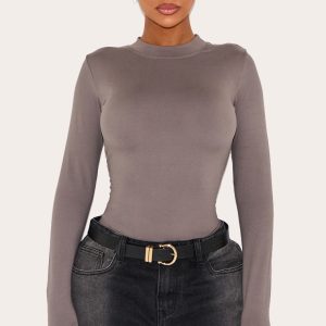 Shape Charcoal Sculpted Long Sleeve Bodysuit