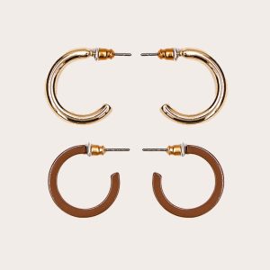 Brown Hoop Multi-pack Earrings