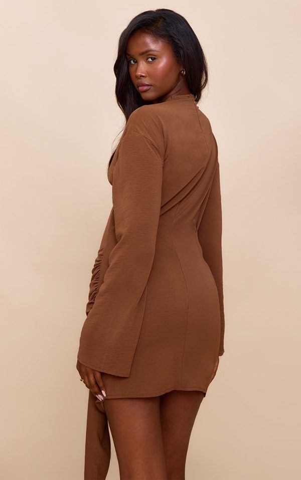 f2f2be3746dd3ed5545dba0d5110f823a2814527_CNM1584_2_chocolate_woven_plunge_wrap_shirt_dress-1