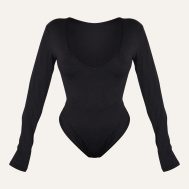 f335da5035caed84985dc5df31de7970f7600a56_CNJ7813_5_shape_black_sculpted_v_neck_long_sleeve_bodysuit
