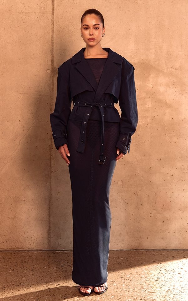 f3ac2234cafe1acd62c40804d0f5d5f86f7d98ce_CNM5247_3_plt_label_navy_double_layer_mesh_ruched_sleeve_detail_maxi_dress