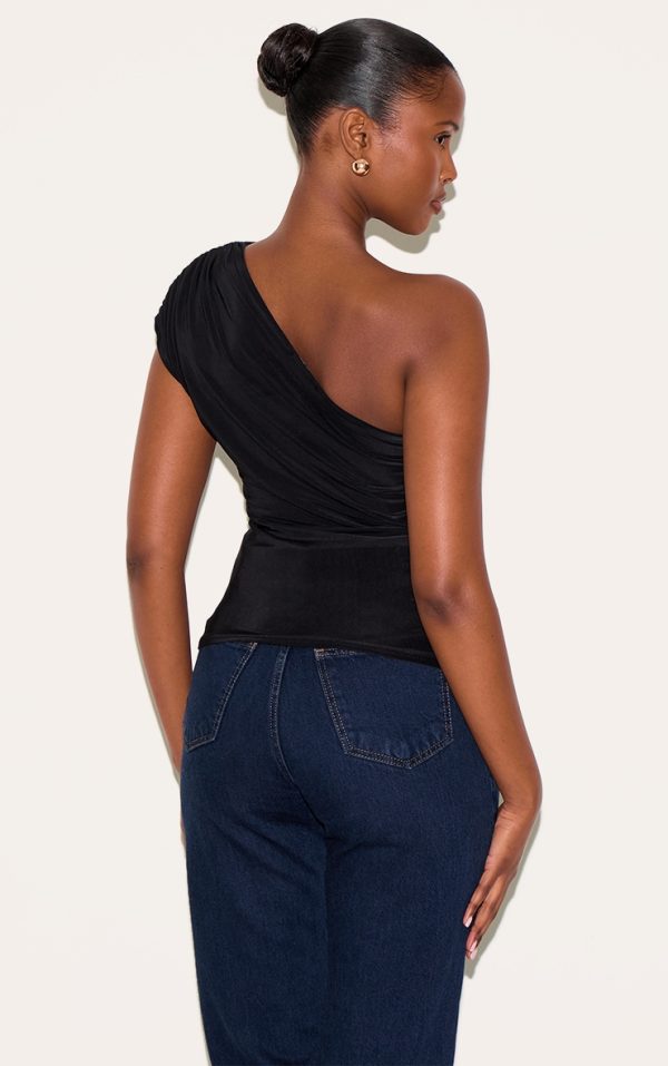 f3feef2454308989ffcddfc96c9478d8069176ca_CNM1399_2_black_slinky_one_shoulder_detail_long_top