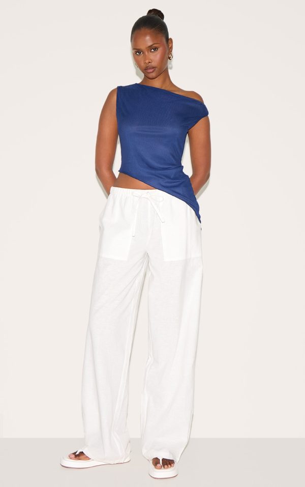 f411aa23a91fcd0ab7d94df1ece7410a514dab0a_CNM2377_3_navy_asymmetric_neck_mesh_top