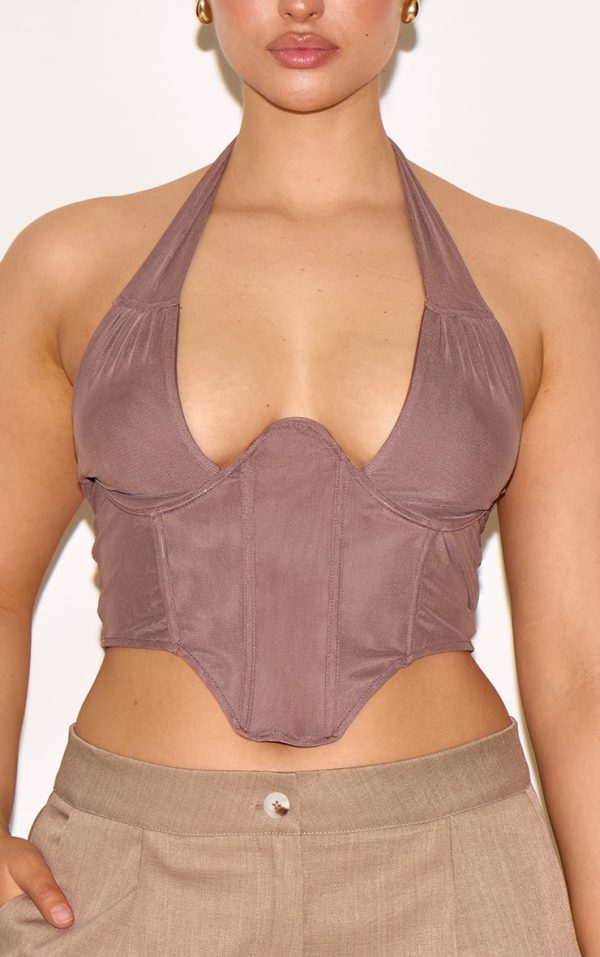 f473ec6094057999c71826b266f080831845d347_CNK5481_4_shape_brown_double_layered_mesh_tie_neck_corset_top