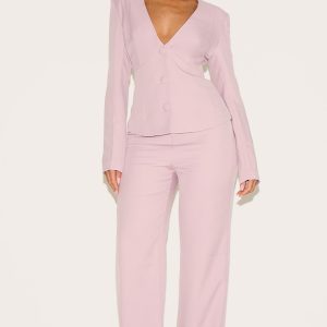 Shape Blush Pink Tailor Highwaisted Leg Trouser