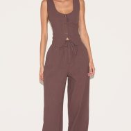 f54ada4f32c1341b0edac11021a6d652a74d88a1_CNM1794_1_dark_brown_tailored_draw_string_wide_leg_trouser