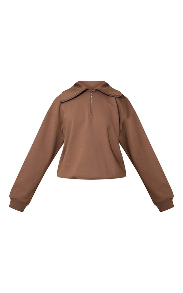f54f6a156af74a9078be3a990fca973b560e9330_CNM6493_5_mocha_premium_loopback_quarter_zip_foldover_sweatshirt