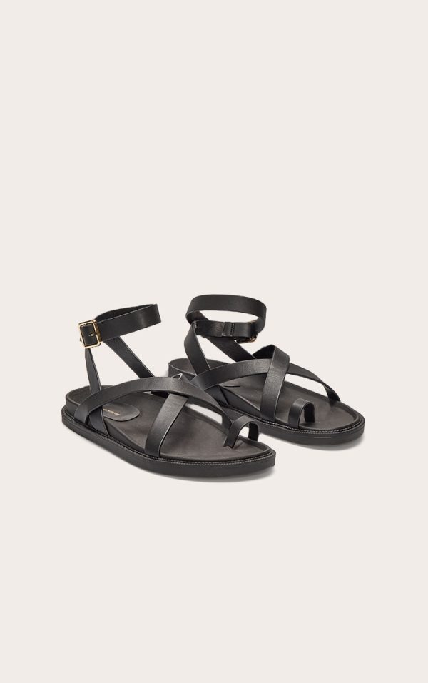 f5e0c9f2fedee3e7e7cddab666cb2842f2c6b26a_CNL6601_2_black_pu_round_toe_gold_toe_loop_strappy_footbed_sandals