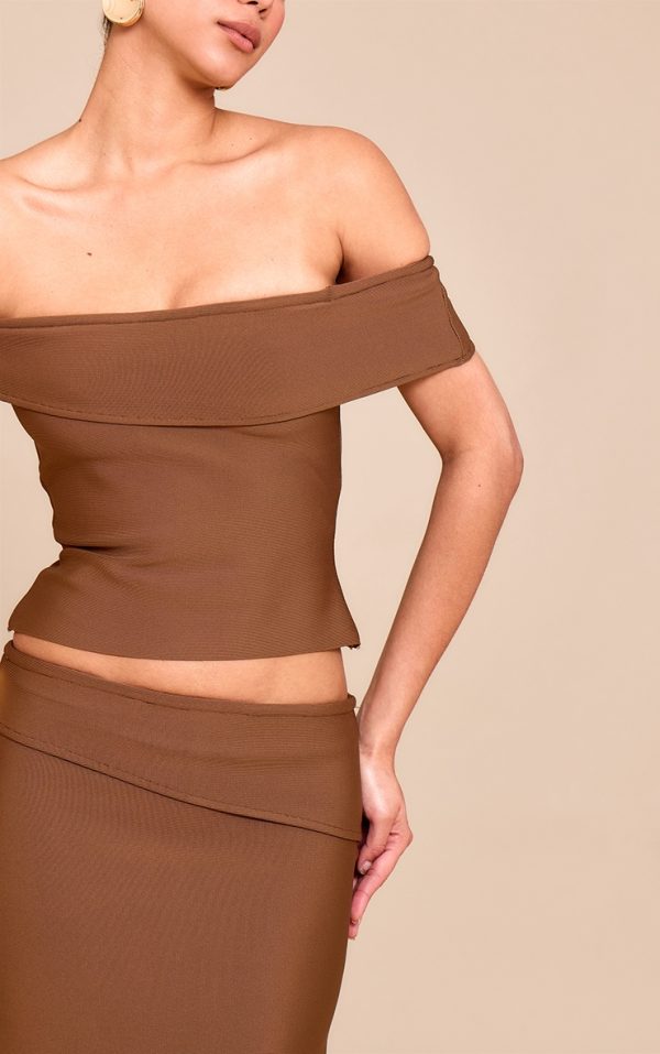 f64a48e1e152e4f2af2d42ebf45c475742b252f8_CNM5363_4_deep_chocolate_tailored_bandage_knit_fold_over_asymmetric_top