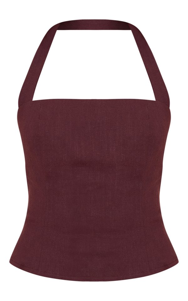 f68f55d06ecfef014460f4fd7b276d4d1aeafb82_CNM6076_5_deep_chocolate_premium_linen_halterneck_top
