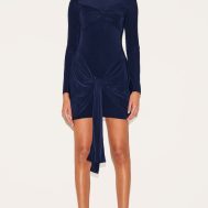f6b1b2cd17c76767a64fcef6296dcba4ca92d793_CNM7230_4_navy_slinky_long_sleeve_wrap_bust_twist_detail_mini_dress-1