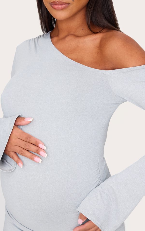 f6c6e876099d0d902f7866db03a812706634bf88_CNL9375_4_maternity_grey_asymmetric_ruched_long_sleeve_mini_dress
