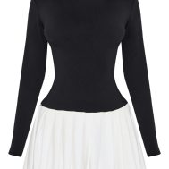 f6c8fc32c7cdce77c79dd4b7e3df61b4e6fd617b_CNK8257_5_petite_black_slinky_contrast_pleat_detail_long_sleeve_mini_dress
