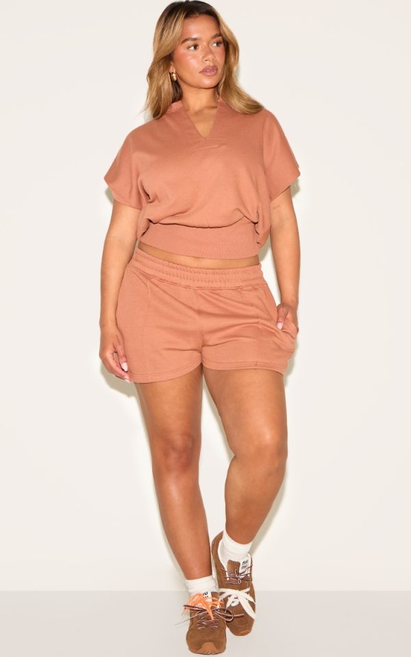 f6f419b642ea4b440f9d69f478511af97d70b052_CNM8070_2_shape_mocha_highwaisted_pin_tuck_sweat_shorts