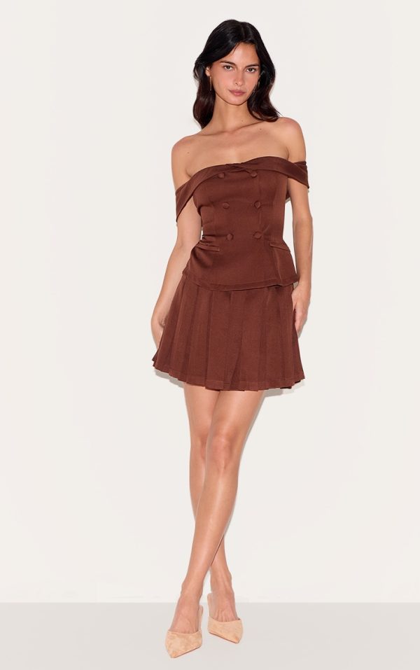 f813d82b2b2cde2a61df25200186440f50c7ccba_CNL9283_3_chocolate_tailored_button_detail_bardot_pleated_skort_playsuit