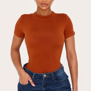 Shape Rust Sculpted Short Sleeve Bodysuit