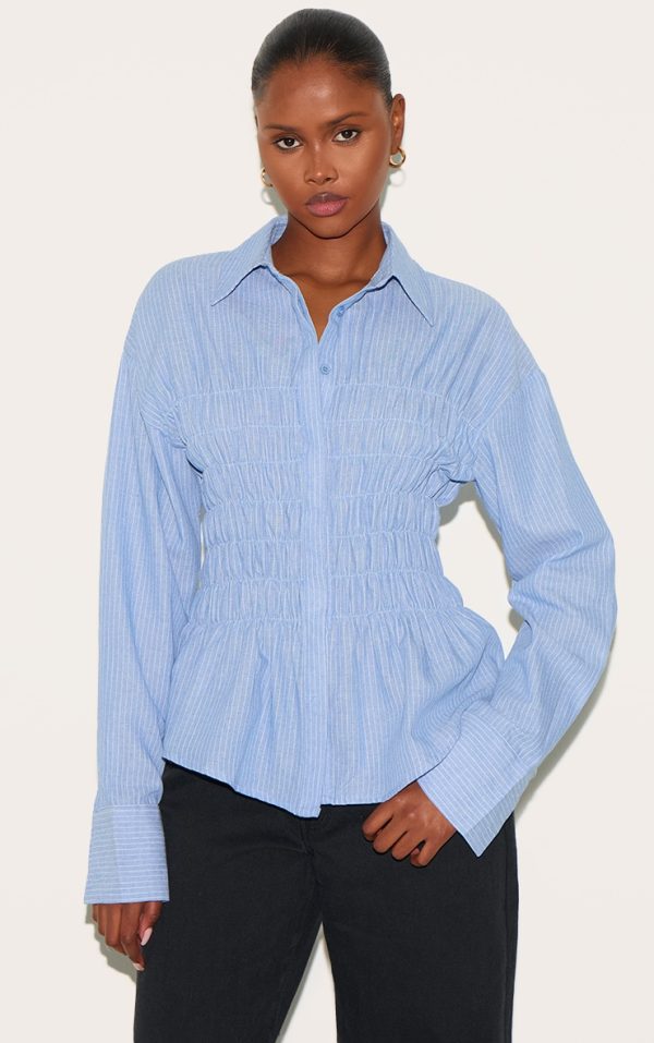f8d5de61ec2e58328318b751678b6d066ec55a8c_CNL7547_1_blue_shirred_striped_fitted_shirt