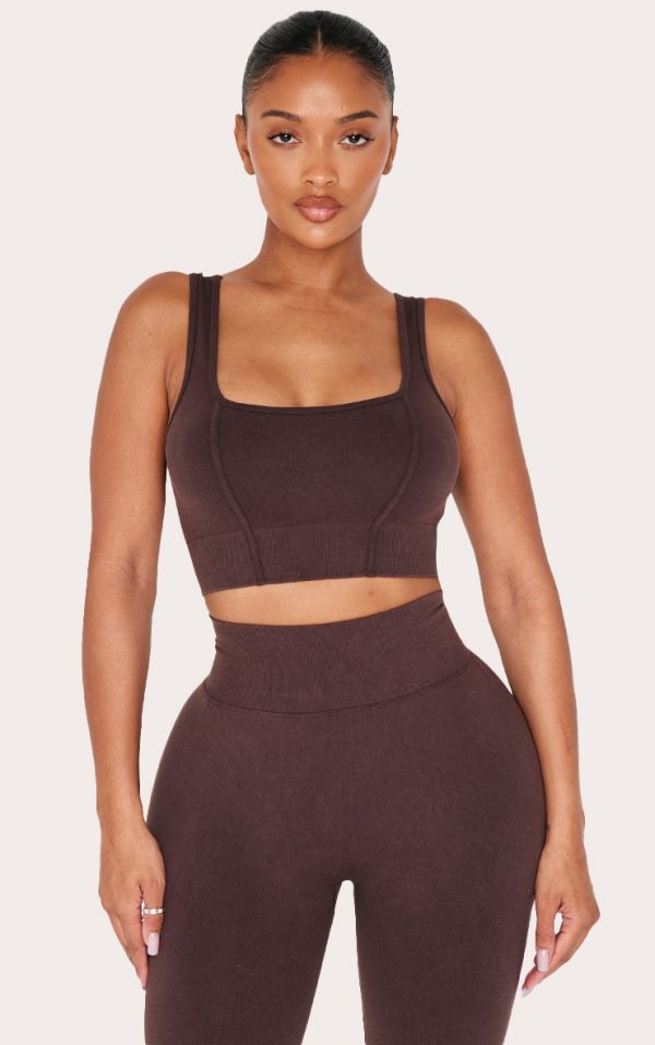 f9fdc963a1968a3bd60dde52cc01001440a9c9b2_CNM0062_1_shape_chocolate_sculpt_active_zip_front_cupped_long_line_sports_bra