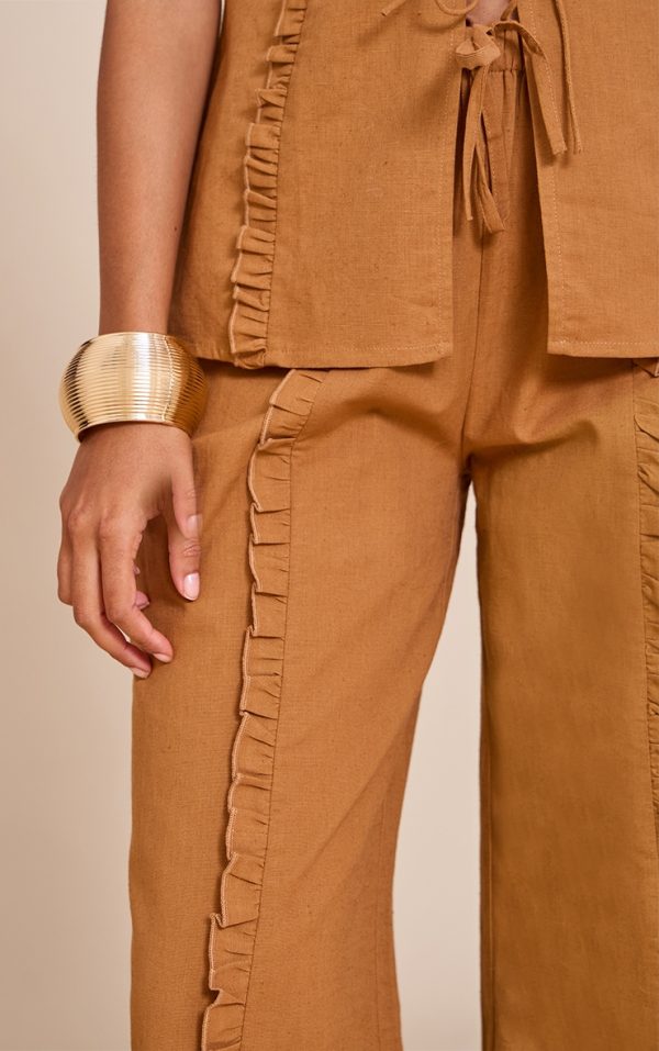 fad6e0ac9adfedaf2667b8e61d93ace4b5ddc366_CNM3934_4_tan_linen_look_wide_leg_drawstring_trousers