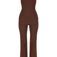 fadfbea5bb086ab87bb091ccd302f2a5aa46e0b6_CNL7236_5_chocolate_woven_thin_halter_overlay_detail_jumpsuit