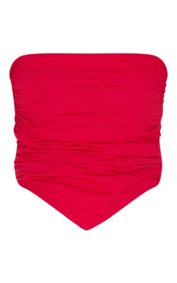 fb2fe7121e0c14d08490d3eec8cd365b4a98a791_CNM7098_5_tomato_red_cotton_poplin_ruched_front_bandeau_top