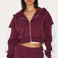 fb34f81720b67a0686c83b210c2401d52f0a0784_CNL9145_1_petite_burgundy_stripe_detail_zip_up_hoodie