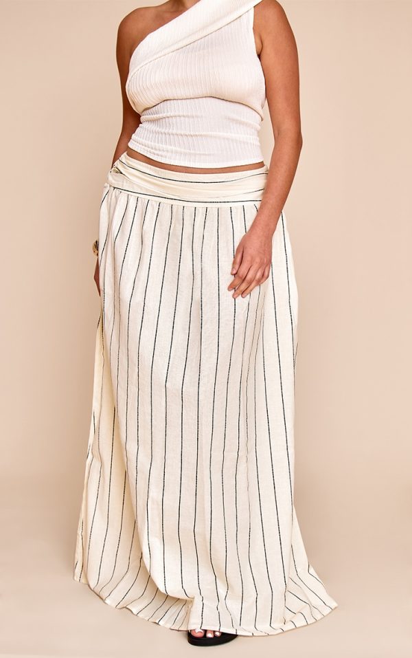 fb6b0dc43ea84b69df06b8d8a639aca63be1a26f_CNM4114_1_plus_stone_stripe_cotton_ruched_waist_maxi_skirt