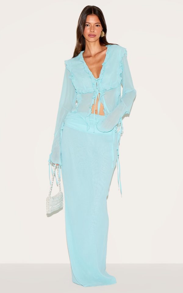 fb72e2f4a951445e7d9e58eeac6739fee9a2e084_CNM8585_1_aqua_ruched_chiffon_maxi_skirt