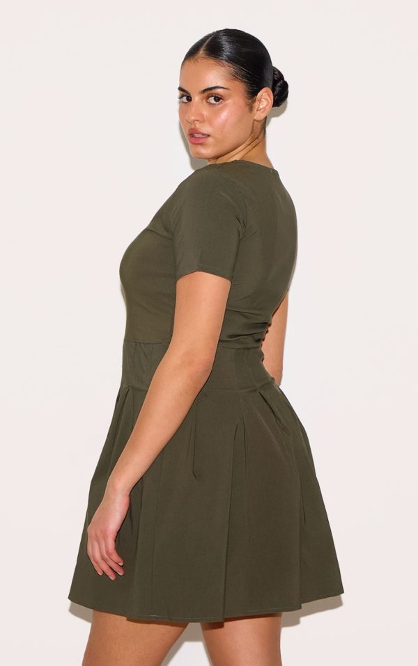 fc0c60e1c17da117bd03a19d73b3e3f9d67ee54a_CNI8642_2_plus_khaki_pleat_hem_detail_tailored_mini_dress