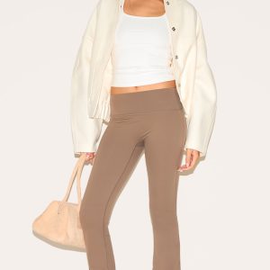 Brown Ultimate Sculpt High Waist Flare Yoga Pants