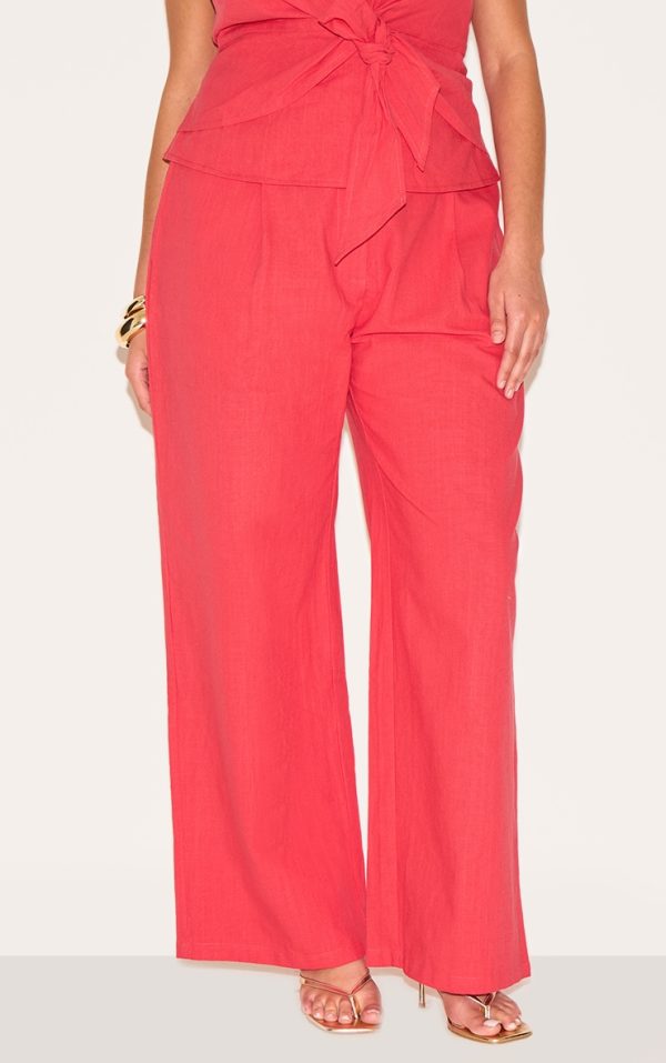 fea45d00e5e5c3c7a4efe9c85977858d132b70bb_CNM6580_2_plus_red_linen_pintuck_trouser