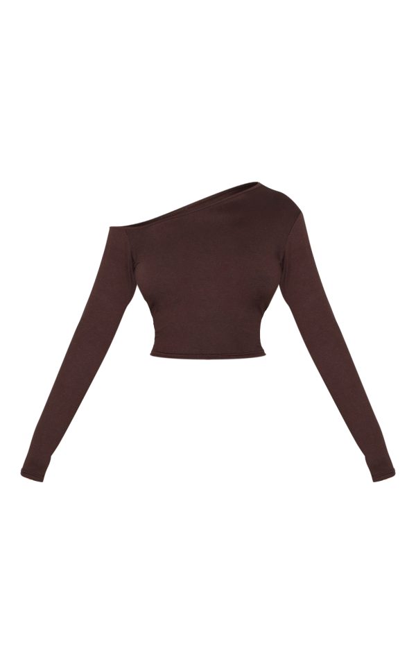 feec2f06ad1b843528ca1b4a80417d7434ec5096_CNM2406_5_chocolate_cotton_asymmetric_fitted_long_sleeve_top