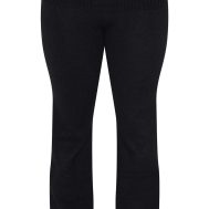 ff1466220e772f57bdef34b0c664b45c856f6cd8_CNJ1990_5_plus_black_melange_soft_knit_foldover_waist_flared_trousers